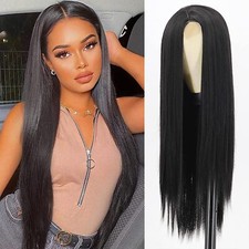Long Straight Black Hair Wigs Womens Party Pop daily Fashion Ladies Full Wig USA