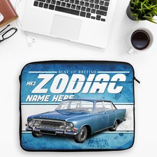 Zodiac MK3 Tablet Sleeve Personalised Classic Car Laptop Neoprene Case Mens Gift