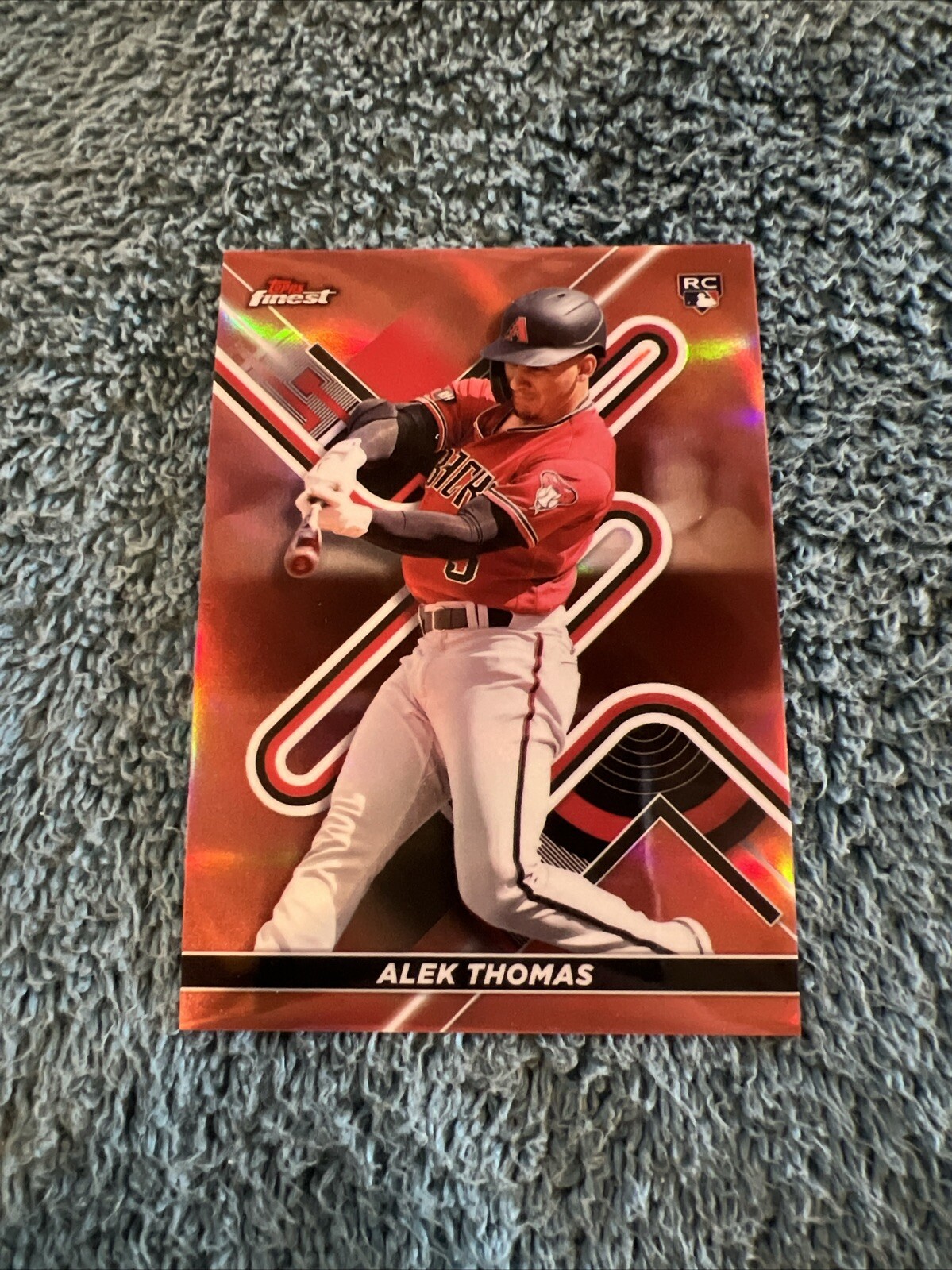 Alek Thomas Rookie 2022 Topps Finest #43 ROSE GOLD Refractor #39/75