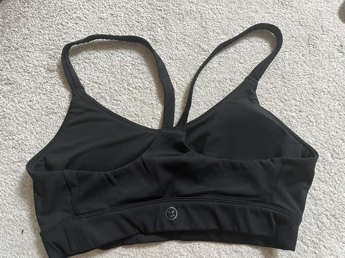 Hollister black sports bra with removable padding size S