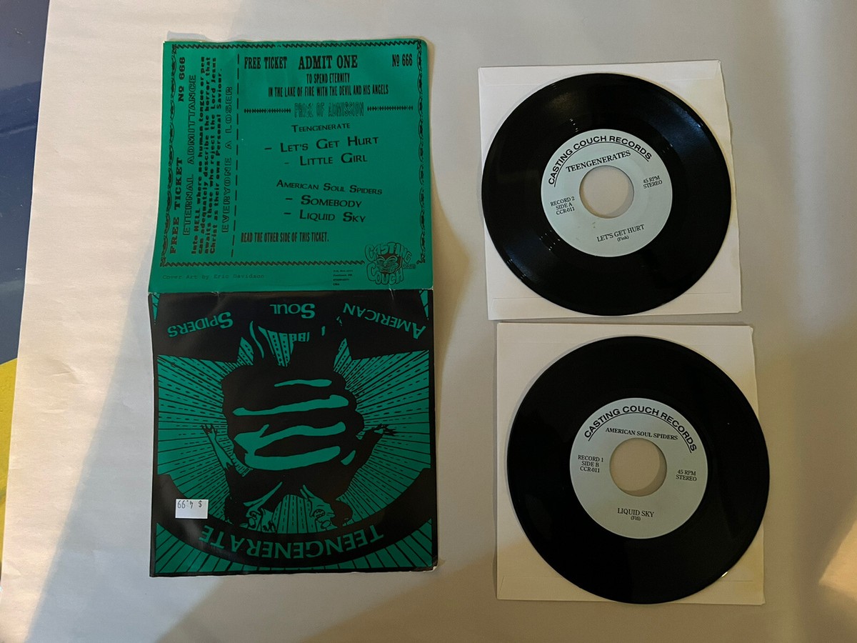 Teengenerate / American Soul Spiders, 2x 7” vinyl, punk rock Teengenerate / American Soul Spiders, 2x 7” vinyl, punk rock