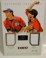 BRANDON KOCH DREW SMITH DBU /99 PANINI NATIONAL TREASURES BASEBALL 2015
