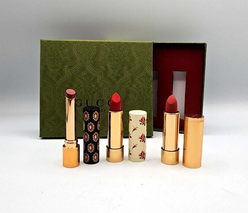 GUCCI 口紅　3本セット GUCCI Gift Set Rouge de Beauté Brilliant Glow & Care
