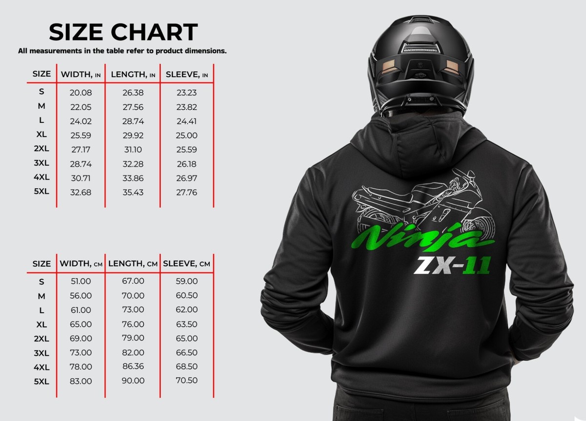 Kawasaki Ninja ZX-11 - Motorcycle Hoodie Pullover for Riders | eBay