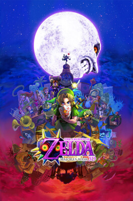 Legend of Zelda Majora's Mask 3D 3DS N64 Premium POSTER MADE IN