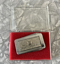 Vintage SECURITY PACIFIC Bank Money Clip with Blade & Nail File FREESHIP