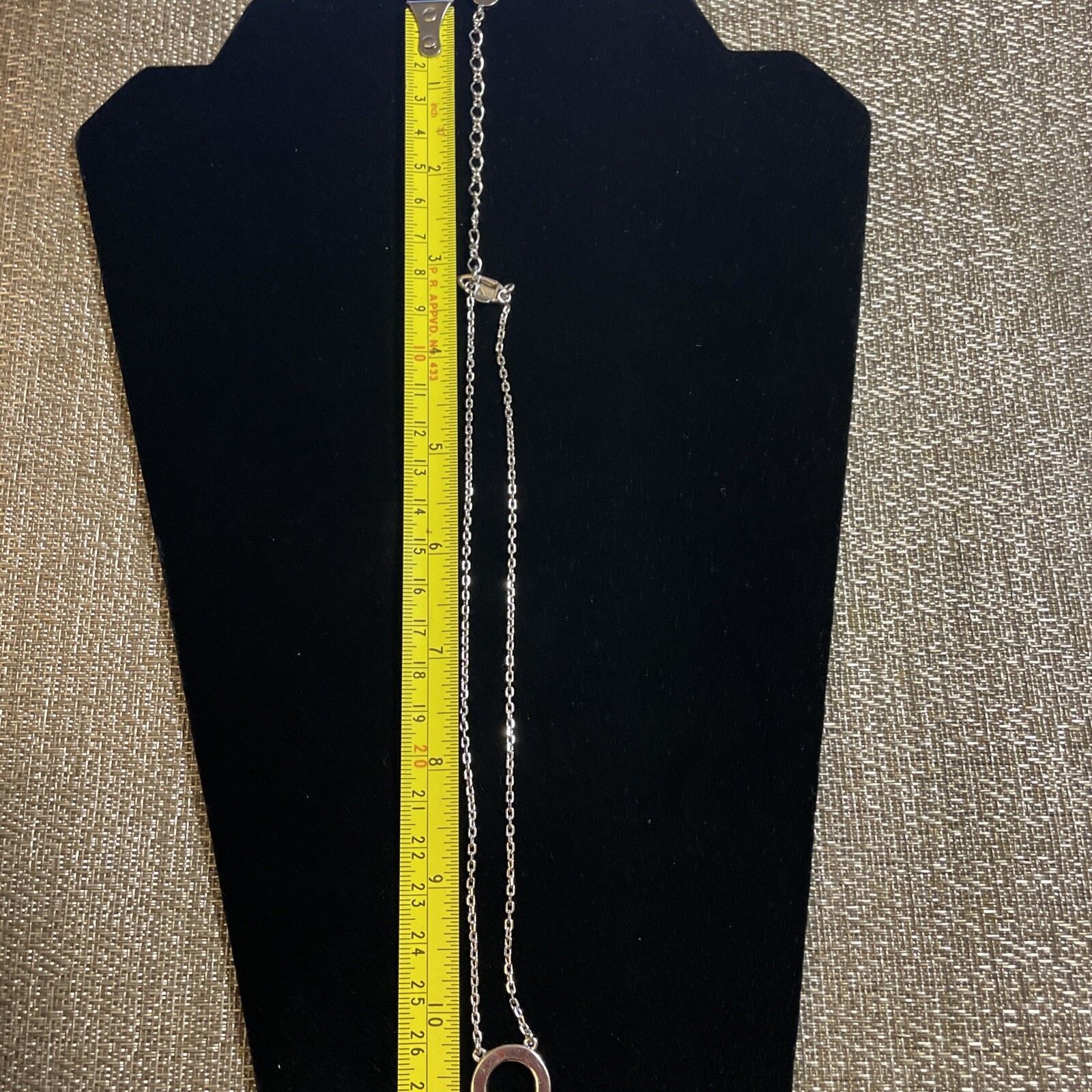 Givenchy Necklace  Circle Clear Crystal Rhineston… - image 11