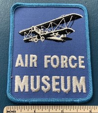 AIR FORCE MUSEUM Dayton Ohio Souvenir PATCH Plane Biplane Aviation Badge