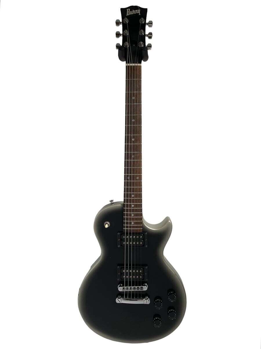 Burny ブラックレスポールタイプギター　SLG50 Burny Slg-50/Musical Instrument Store Model/Flat Top/Bolt-On