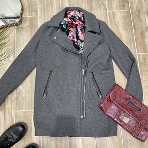 gap wool blend peacoat
