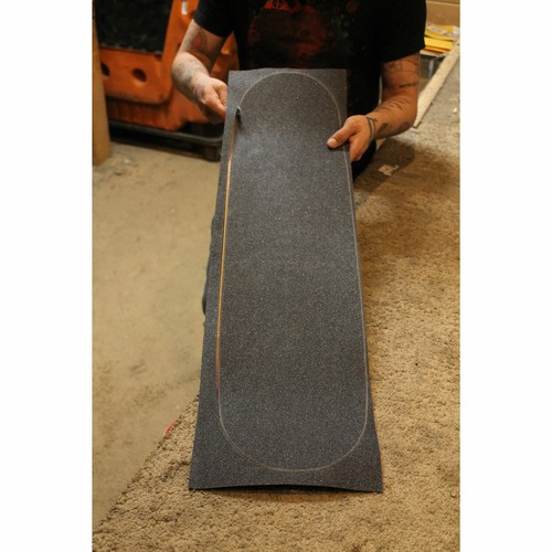 Mob Clear Skateboard Grip Tape Sheet 9" x 33" with Griptape Cutter Knife - Picture 4 of 5