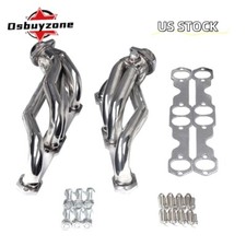 Pair Stainless Exhaust Headers For 88-97 Chevy Gmc 5.05.7 V8 Pickup Trucksuv