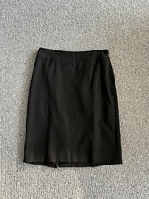 Ann Taylor Suit Skirt Seasonless Stretch Pencil Knee Length 2P Black Work