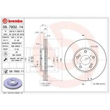 BREMBO 2x Bremsscheibe vorne 282 Innenbelüftet für Honda Element YH