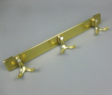 alte Hakenleiste Metall Bauhaus Ära Wandgarderobe Mid Century 50er 60er Jahre