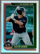 2022 USA Baseball Stars Stripes Longevity Holo Silver 99 #50 Karson Bowen /99