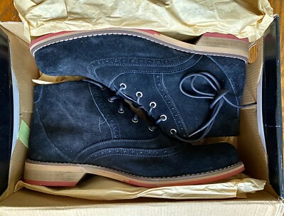 Rare WOLVERINE 1000 Mile 1883 Paxton Black Suede Boots  display picture 3