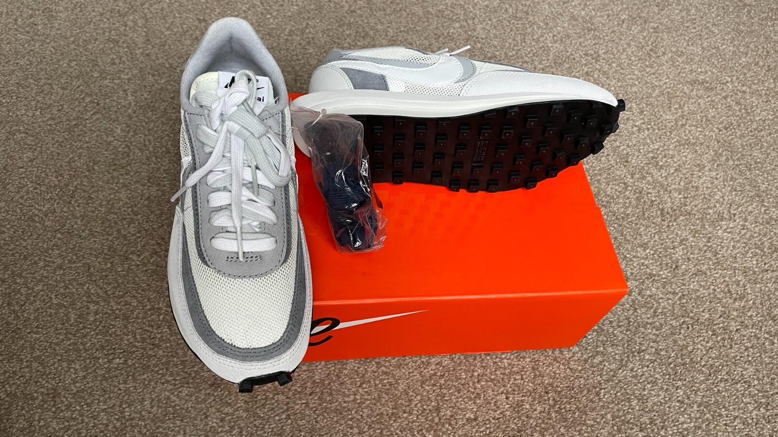 SACAI X NIKE Nike x Sacai LD Waffle [SUMMIT BIANCO GRIGIO] [UK4.5 US5 EU37.5]