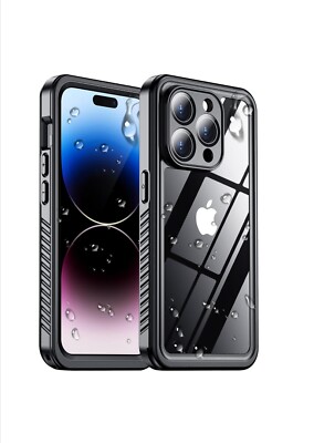 For iPhone 14 Pro Max Protective Case Built In Screen Protector Waterproof IP68