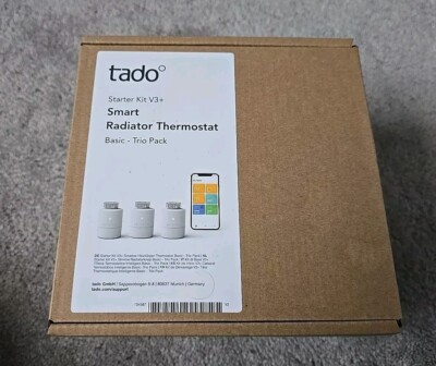 tado° BASIC Smartes Heizkörperthermostat - WiFi Starter Kit V3 - 3x Smart Radiato