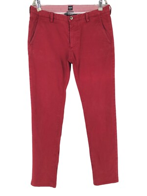 Jean Hugo Boss Slim - Rouge - Taille 42 W L 32 - Homme - Occasion Très Bon État