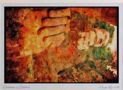 467010 Großer Buddha Leshan China A4 Aquarelldruck