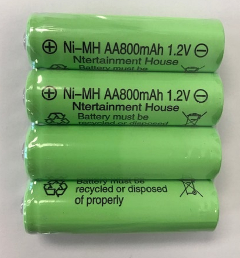 4pcs 1.2V Ni-Cd / Ni-MH Rechargeable Batteries for Solar Lig