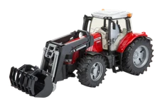 Massey Ferguson 7624 with Loader Bucket by Bruder 03047