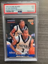 1996 Score Board Basketball Rookies Allen Iverson (RC) PSA 7 