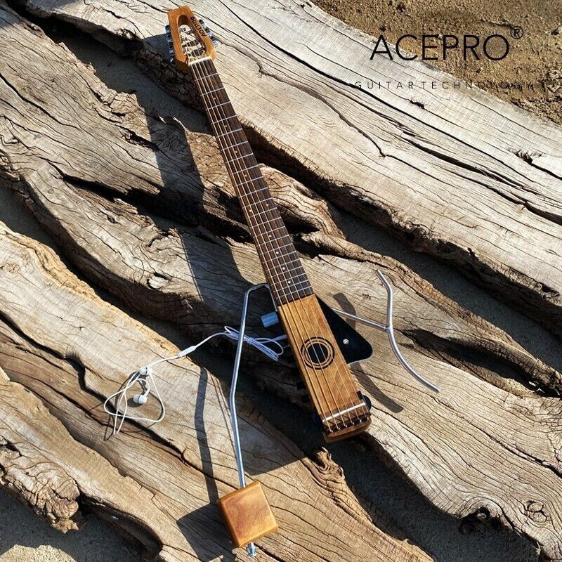ギター Acepro Mini Electric Acoustic Guitar Acepro Mini Electric Acoustic Guitar Stainless Steel Frets Roasted