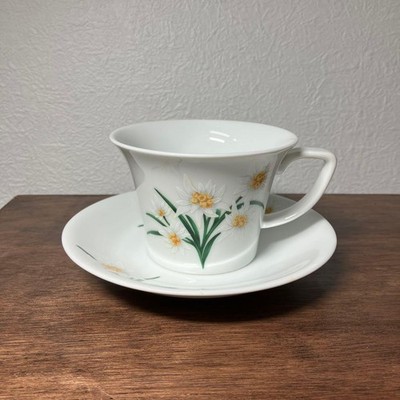 AUGARTEN Tea Cup & Saucer Edelweiss Ginza Wako