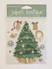 Jolee's Christmas Tree With Ornaments Scrapbooking Stickers