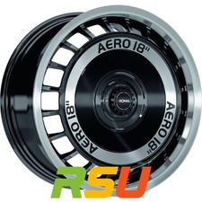 Ronal R50 REV-B schwarz frontkopiert 8x18" ET35 LK5 112 ML 76 Alufelgen 18 Zoll