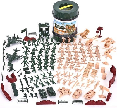 JOYIN 164 Teiliges Soldaten Spielset, Mini Soldaten Figuren Spielzeug Set
