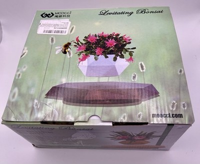 NEW! Magnetic Magic Levitating /Floating Plant Pot 360° Rotating Bonsai Planter