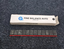 12 Strips Fine Balance Auto 5g Black Adhesive Stick-on Wheel Weights 12.7oz