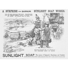 SUNLIGHT SOAP PT Barnum Greatest Show on Earth Victorian Advertisement 1889