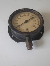 Antique Victorian Era Cast Iron Ashcroft 300 Psi Pressure Gauge Steampunk Antique Victorian Era Cast Iron Ashcroft 300 Psi Pressure Gauge Steampunk