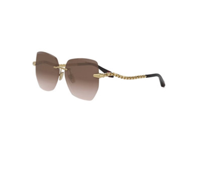 Bvlgari BV40045U 32F 59 Metal Gold Gradient Brown Sunglasses Bulgari Serpenti 
