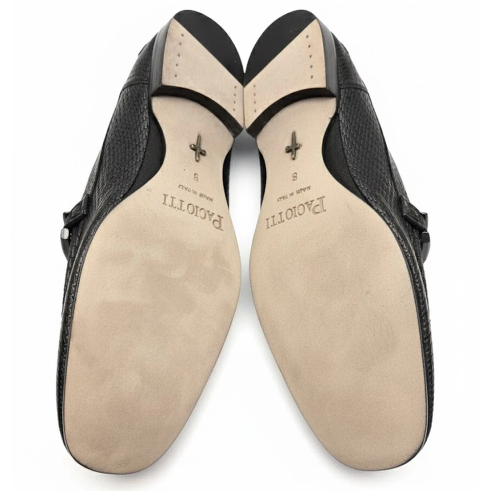 Auténticos zapatos de diseñador italiano de cuero Cesare Paciotti EE. UU. 7,5 talla 38. Nuevo Foto 4 de 4