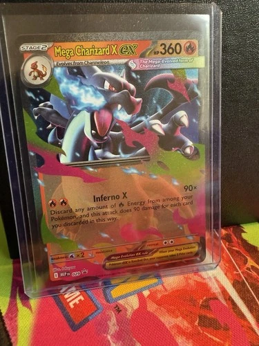 Pokémon TCG Mega Charizard X ex 029 Mega Evolution Black Star Promo NM