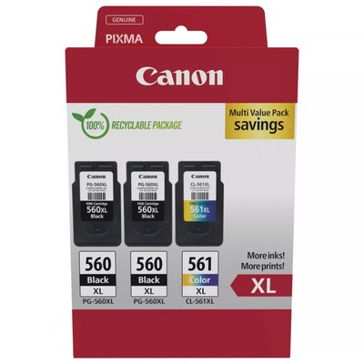 Canon Original PG-560 schwarze und CL-561 farbige Tinten
