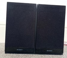 Sony SS-CBX20 Bookshelf Speakers Pair - Black Stereo Home Audio - Working