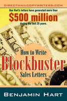 How To Write Blockbuster Sales Letters Benjamin Hart Taschenbuch Englisch 2006