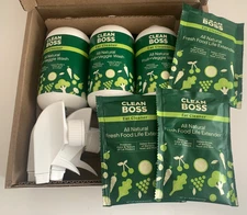 JOY Clean Boss Eat Cleaner Fruit & Veggie Natural Wash & Preserver 6-piece Set