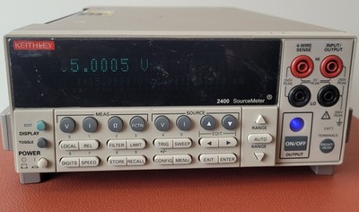 Keithley 2400 SourceMeter, 200Vdc 1A 20W, programmable with GPIB cables provided