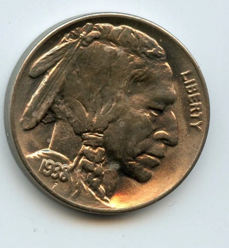 1938 D/D 5c Buffalo Nickel  Uncirculated Nice  * No Reserve *
