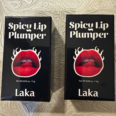 Laka Spicy Lip Plumper 01 Pineapple Extreme Plumping Gloss 0.14 oz (2)