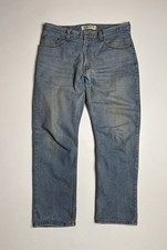VTG Levi s 505 Zip Fly Regular Fit Straight Leg Blue Denim Jeans Size 36 x 30