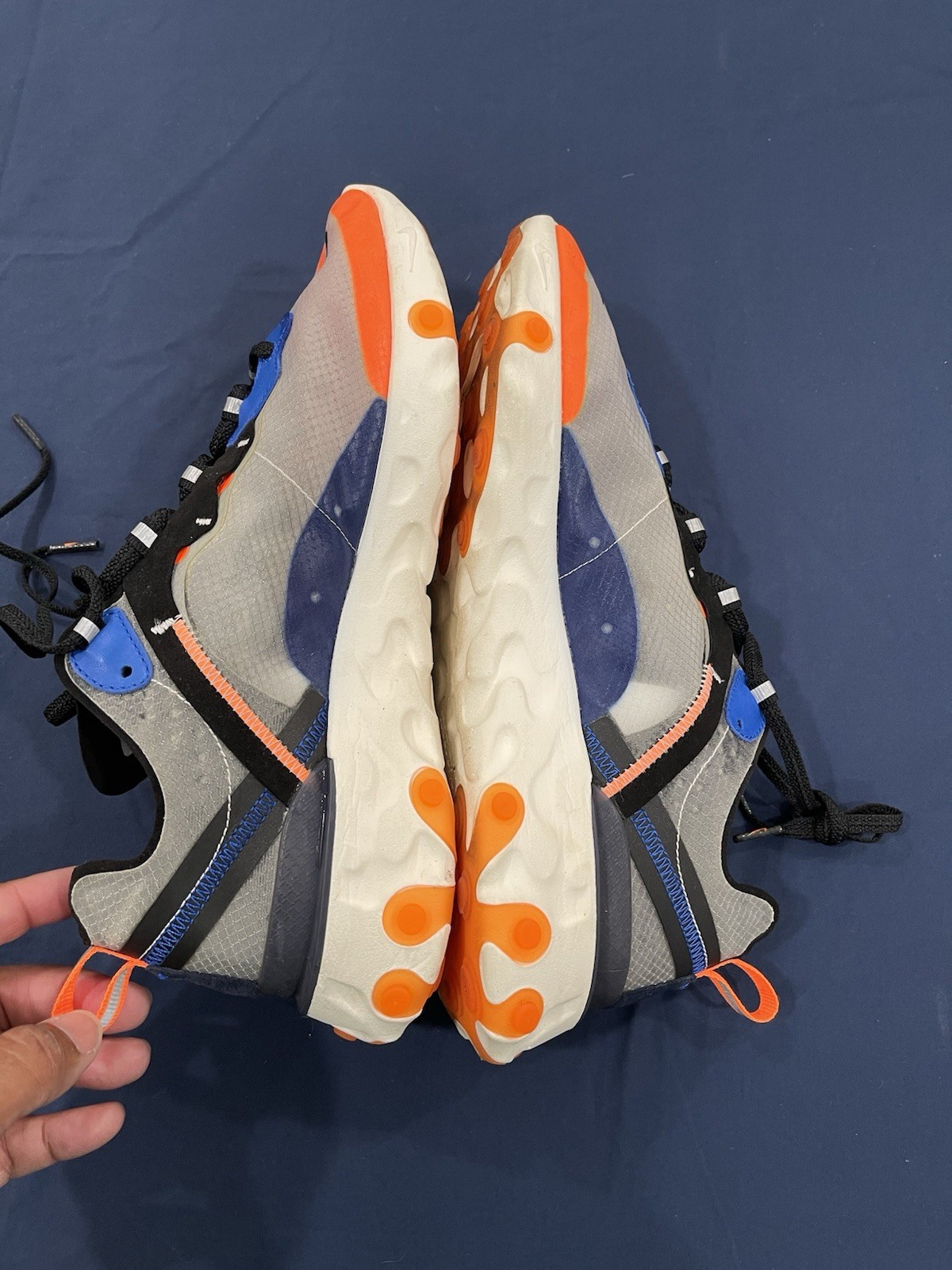2018 Nike React Element 87 Total Orange Wolf Grey… - image 6